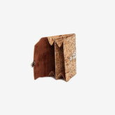 Vintage Coin Holder in Natural Cork with Laser Design